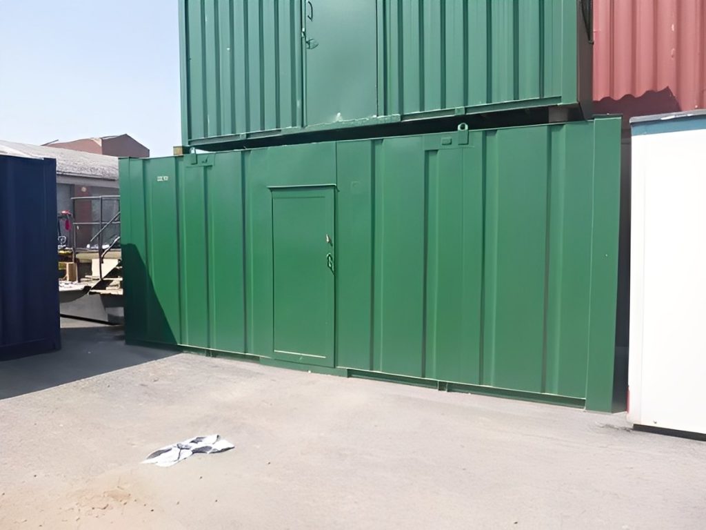 2+1 baño y cuarto de secado caseta de 22 pies — para damas y caballeros módulo de servicios, vista exterior
