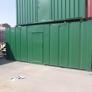 2+1 baño y cuarto de secado caseta de 22 pies — para damas y caballeros módulo de servicios, vista exterior
