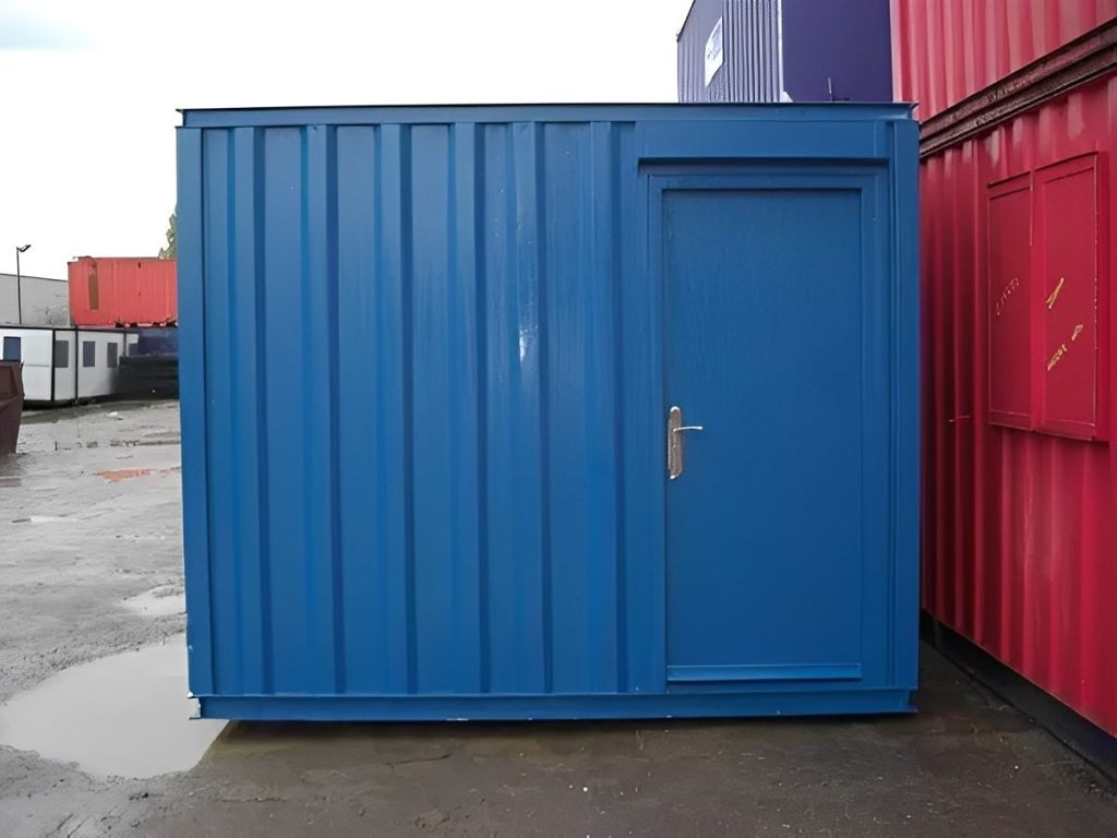 6+1 Jackleg módulo de baños antivandálico — para damas y caballeros de obra sanitario, vista exterior