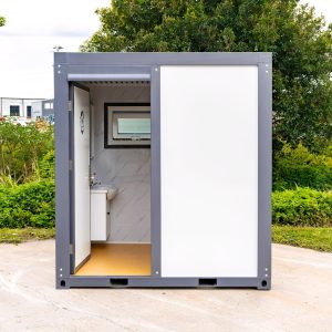 Premium módulo de baño y ducha portátil — All-en-Un baño con plomería instalada, vista exterior